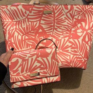 Kate Spade tote and crossbody bundle
